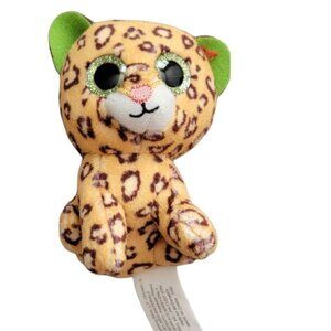Ty Beanie Boos Freckles Leopard 4 in Plush McDonalds Happy Meal Toy Glitter Eyes